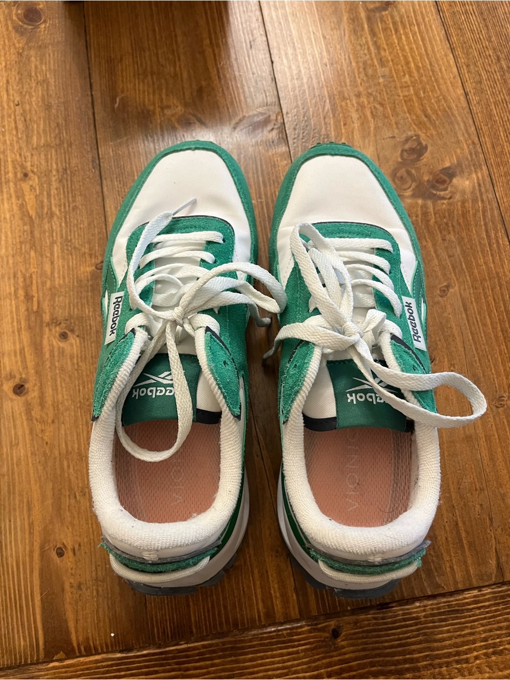 Reebok Forte Runners, green & white colorway